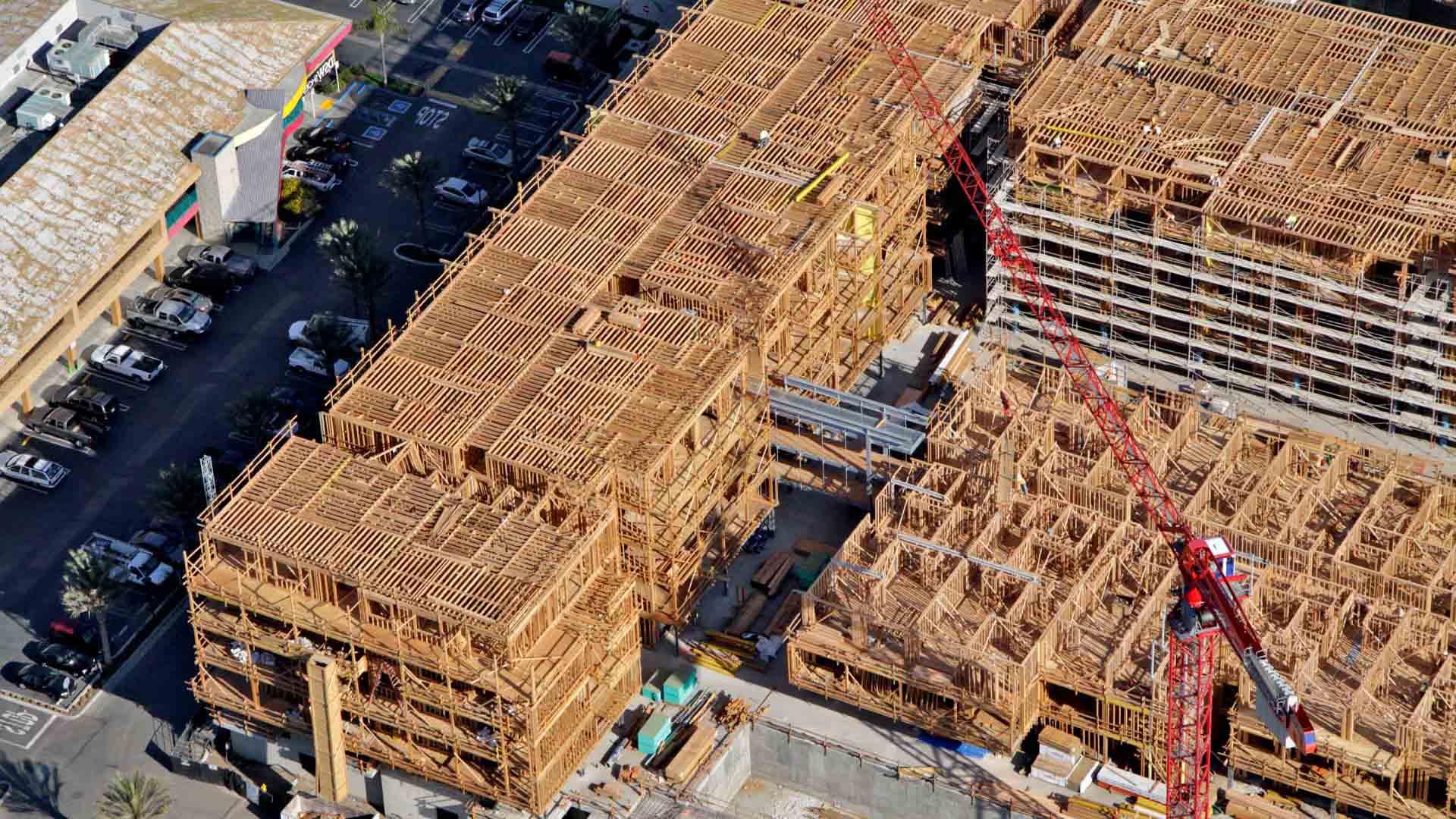 Light-Frame building being constructed